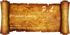 Pruska Laura névjegykártya
